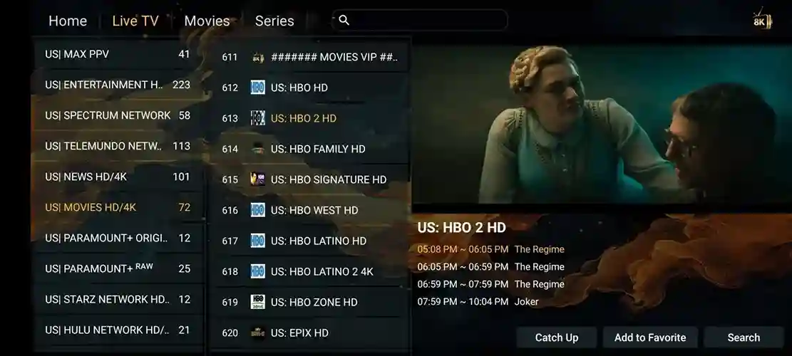 Preview 1 - Backfor Premium IPTV Subscription